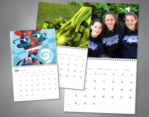 Present the calendar as your guests arrive as your guest book and ask your 
