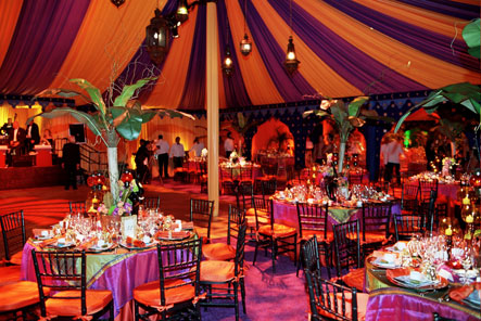 Savor this elegant wedding reception full of color and get excited for
