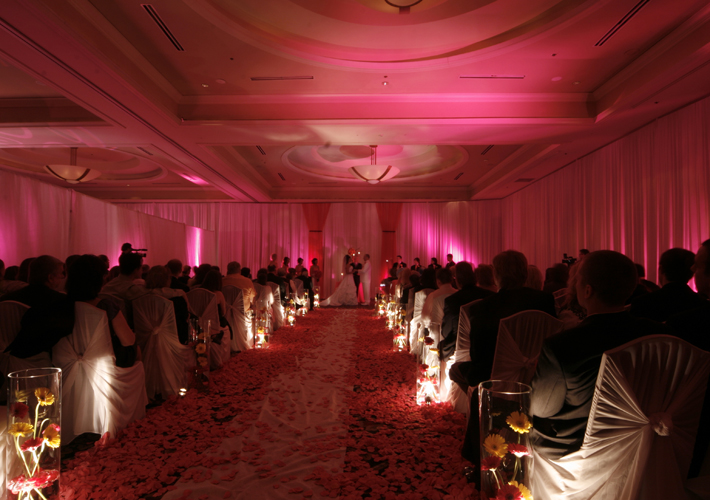 Be daring with your colors on your wedding day. Take the pastel pink shade 
